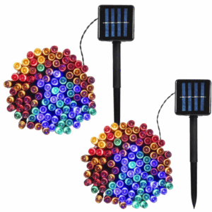 Set 2 x Instalatie solara cu 100 Leduri, 10 m Multicolor