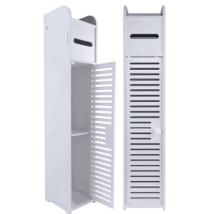 Dulap din lemn pentru baie - Multifunctional cu rafturi spatioase pentru depozitare optima