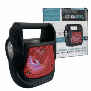 Boxa Portabila Wireless Bluetooth cu Lanterna LED si Radio FM - 1200mAh