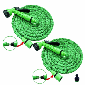 Pachet! 1+1 Furtun extensibil pentru gradina, lungime 60m, aparat de udat inclus!