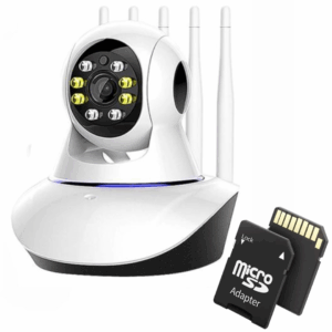 Camera Supraveghere WiFi cu 5 Antene, Sunet Bidirectional si Card 32GB - Monitorizare Completa 24/7