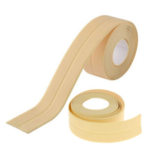 Set 2 Benzi Adezive Etansare Impermeabile 4cm - Bej, Anti-mucegai Bucatarie Baie
