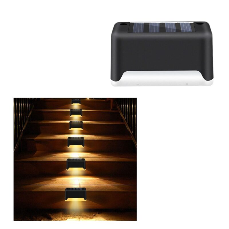 Lichidare de stoc. Set 4 x Mini lampa solara, LED, pentru scari