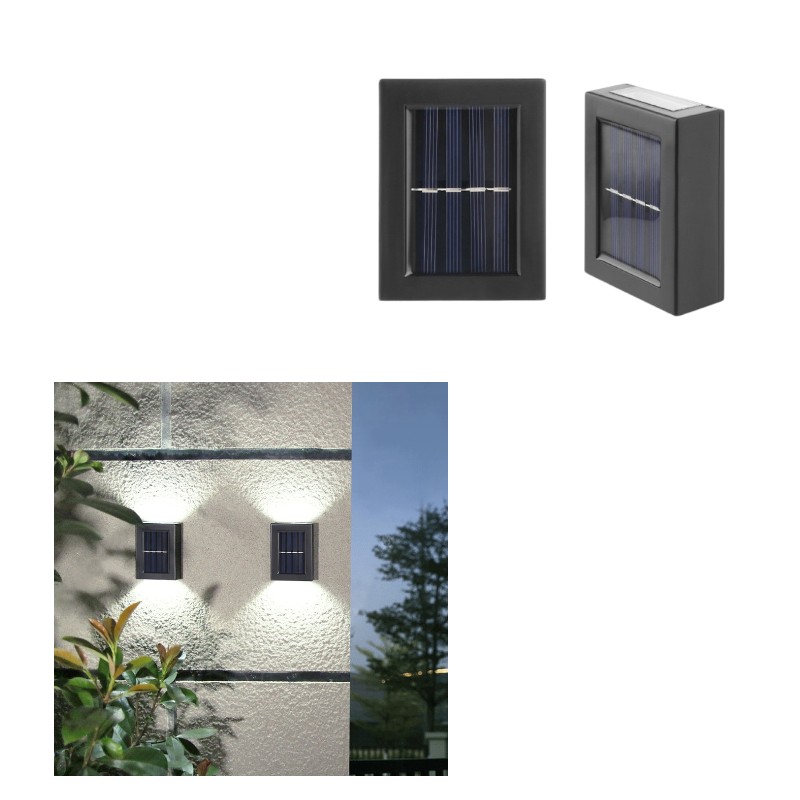 Set 2 x Lampi solare LED de perete