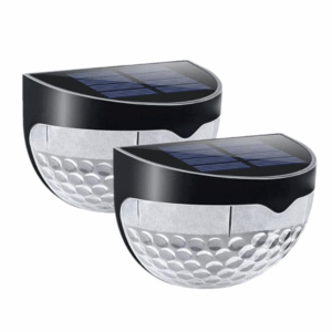 Set 2 Lampi Solare LED cu Senzor Lumina pentru Exterior - Iluminat Ecologic Perete/Gard