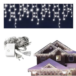 Instalatie Lumini Franjuri 5m – Alb Rece | Decoratiune Craciun Interior/Exterior
