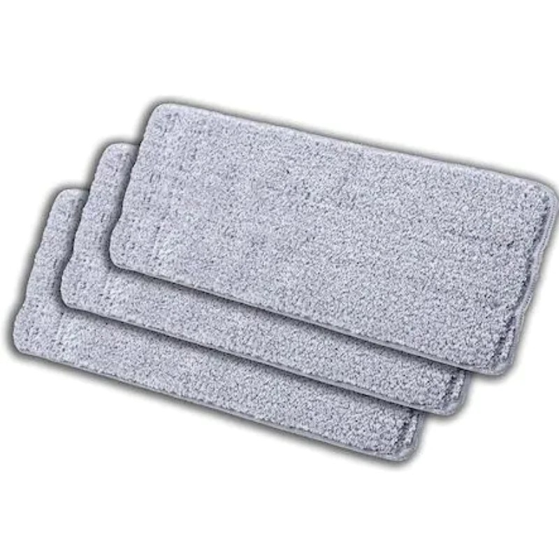 Set 3 rezerve din microfibra pentru mop plat, putere mare de absorbtie