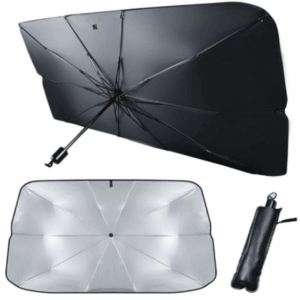 Parasolar pliabil tip umbrela pentru parbrizul masinii, Protectie completa Uv