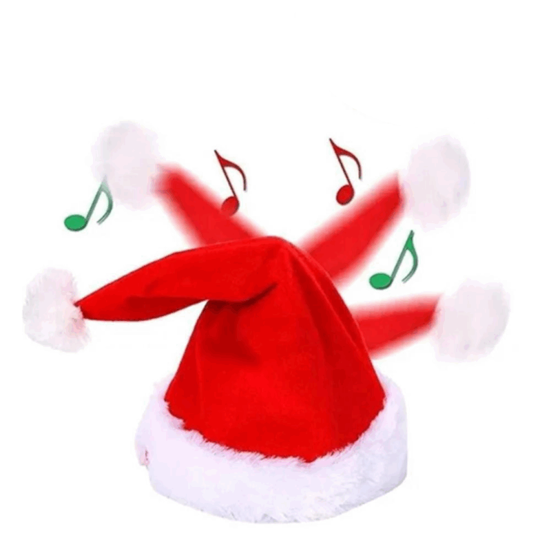 Caciula Mos Craciun amuzanta, muzicala si dansatoare