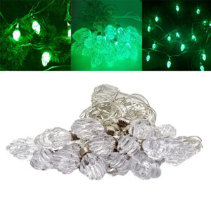 Instalatie Luminoasa Verde cu Conuri, 5 m – 20 Beculete LED Decorative de Craciun