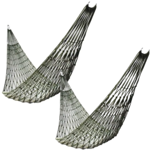 Pachet! 1+1 Hamac impletit, cu inele metalice de prindere, 200 X 80 CM