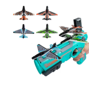 Set Lansator Avioane cu 4 Avioane Colorate - Jucarie Interactiva pentru Copii