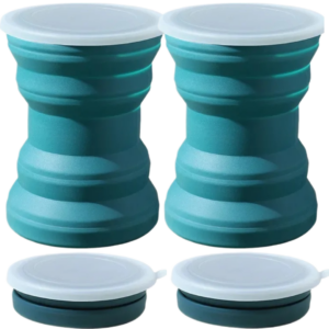 Pachet 1+1 Cana Pliabila din Silicon pentru Calatorii - Reutilizabila si Rezistenta la Scurgeri