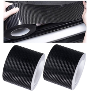 Pachet 1+1 Folie Auto Carbon 3D Negru Mat, 5cm x 5m, Autocolant Decorativ pentru Interior si Exterior Auto, Protectie si Design Sport