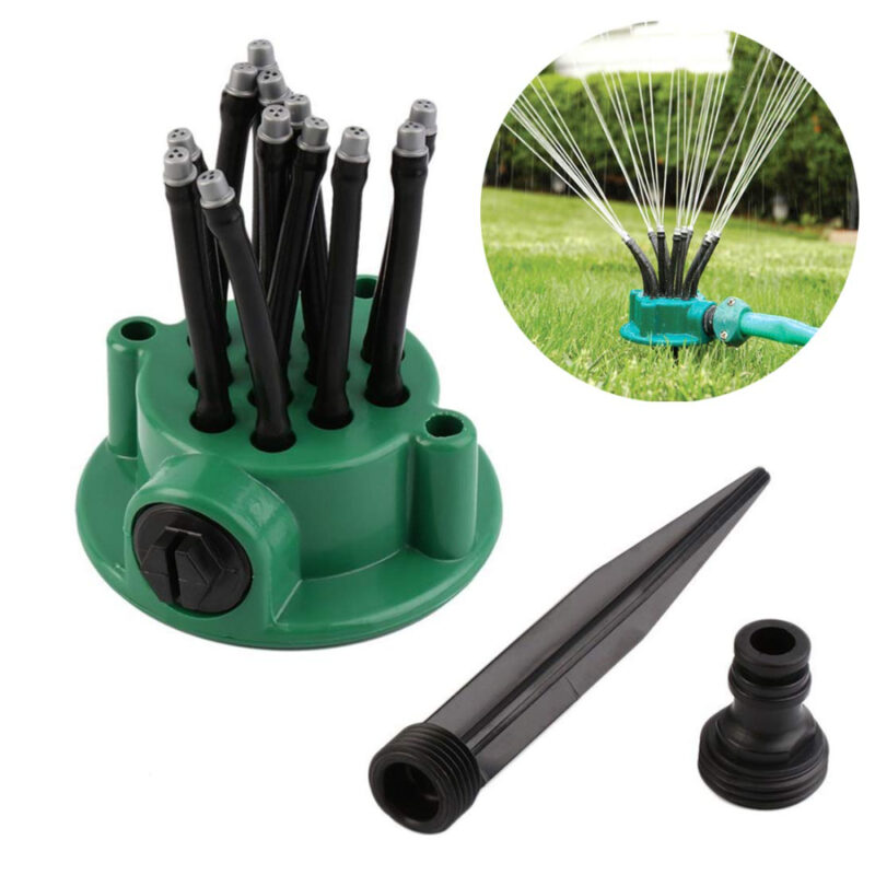 Lichidare de stoc. Aspersor de gradina cu 12 furtunuri flexibile semi-ajustabile