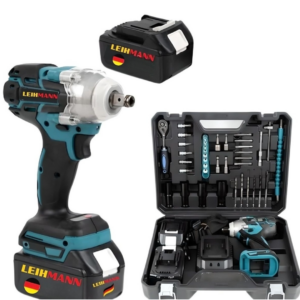 Cheie de Impact Masina de Insurubat  550Nm, 43 accesorii, 2 acumulatori 48V, valiza de transport inclusa