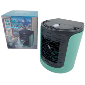 Mini aparat de aer conditionat portabil cu maner, lumini LED si incarcare USB