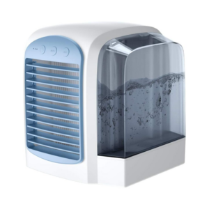 Mini Aer Conditionat Portabil 4 in 1 Ventilator, Umidificator, Purificator, Lumina LED,  USB, Silentios