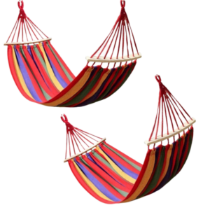 Lichidare de stoc. Set 2x Hamac cu bara mica din lemn