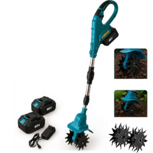 Motosapa electrica HAMMERHOF cu 2 acumulatori 88V, 4 discuri de taiere, lame din otel, incarcator