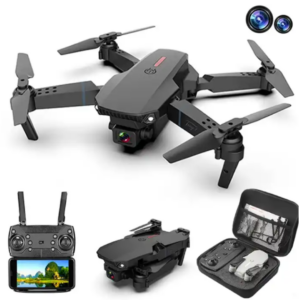 Drona E88PRO 4K Ultra HD cu Camera Dubla, FPV Real-Time, Altitude Hold, Control Gestual si Design Pliabil