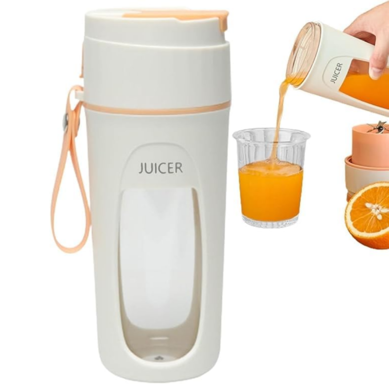 Blender / Storcator Portabil pentru Smoothie si Shake-uri, 340ml, Afisaj Digital Baterie, Incarcare USB